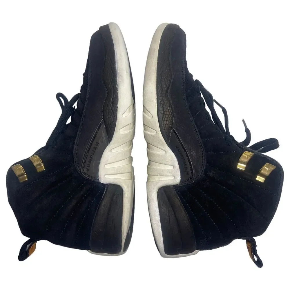 Nike Air Jordan 12 Retro GS Reverse Taxi Size 4.5 Youth Kids 153265-017 Black